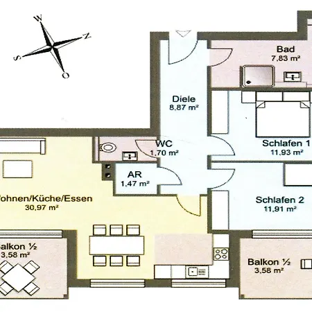 Wiederkehr Whg 08 Wilhelmine Apartment